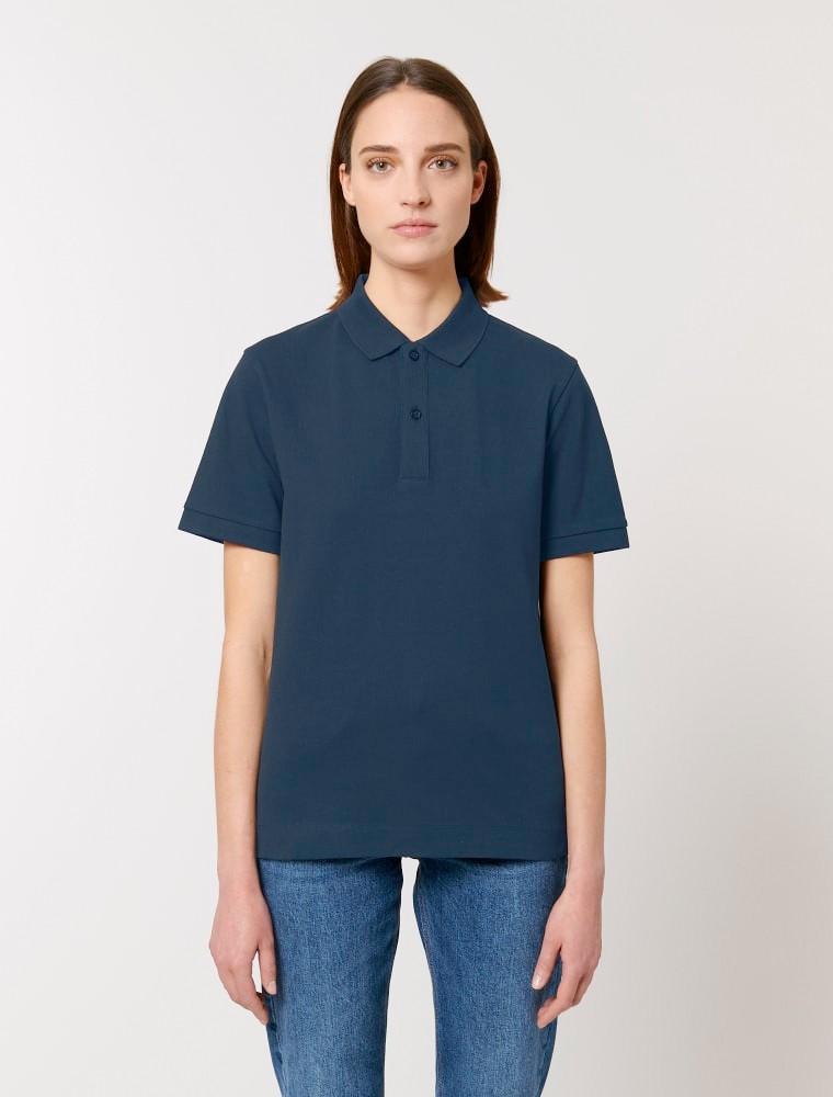 Women’s Blue Polo for uniform Women’s Blue Polo for uniform back