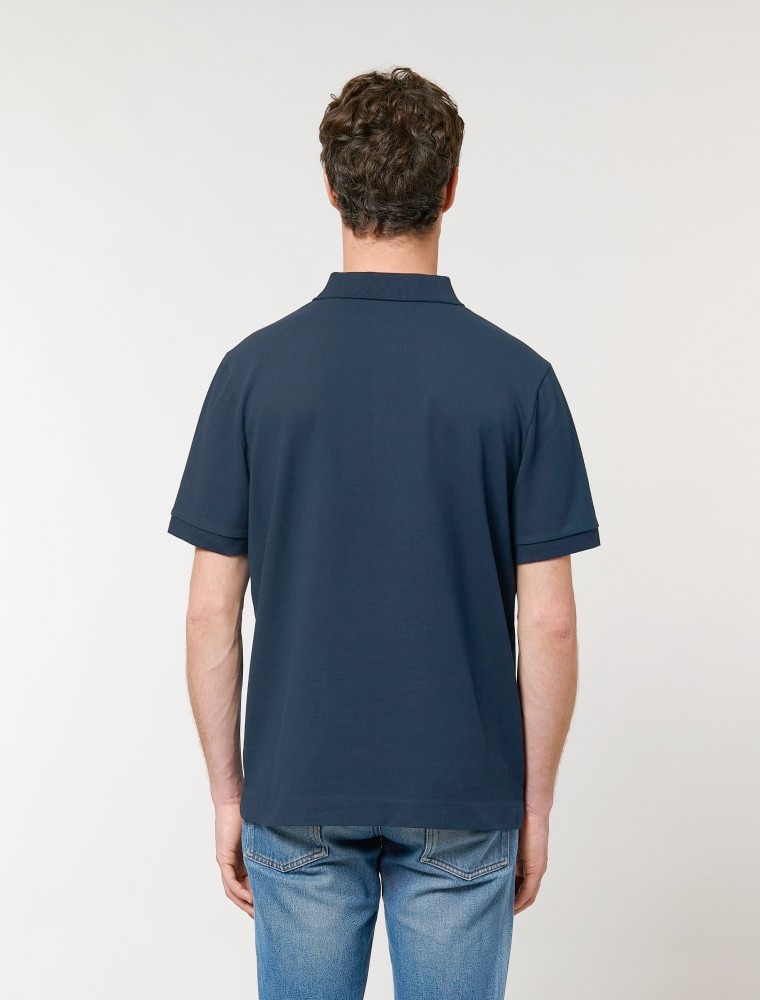 navy-4 Unisex Navy MC Polo