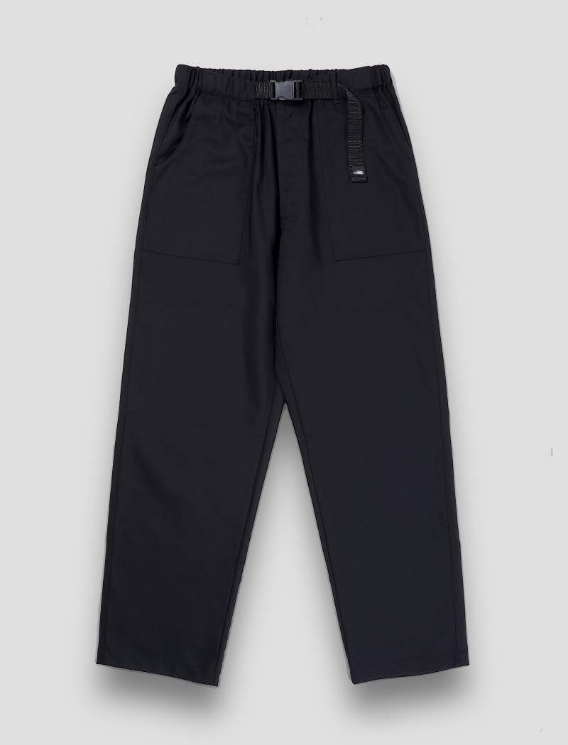 Calças de cozinheiro confortáveis pretas Calças de cozinheiro confortáveis pretas