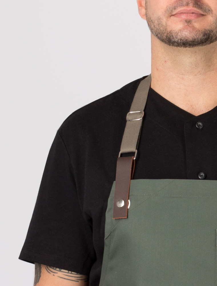 Pinza marron2 Brown leather clip