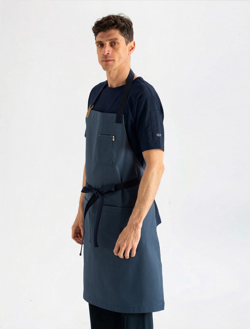Delantal de cocina azul Delantal para cocina azul de calidad