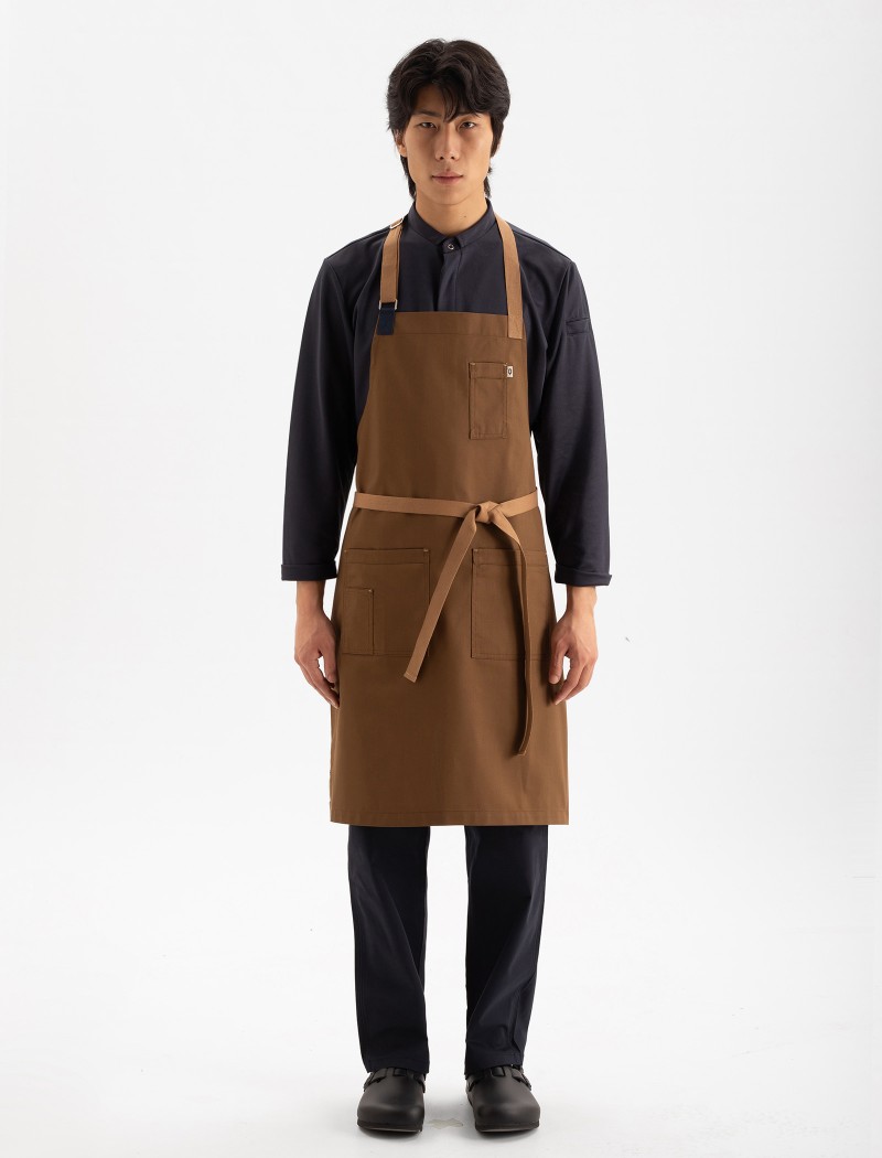 Root Truffle Apron Front View | QOOQER Root Schürze - Truffle