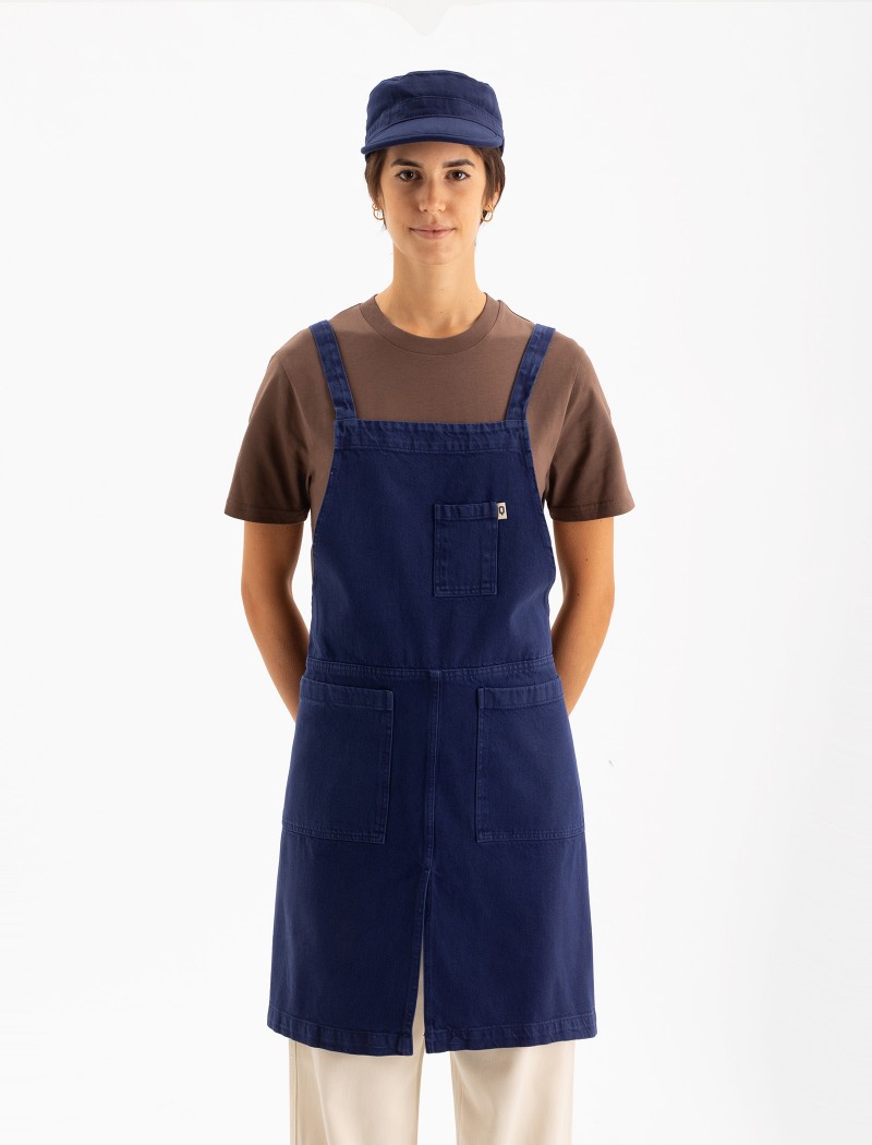 Delantal Azul worker Delantal Azul worker cruzado a la espalda