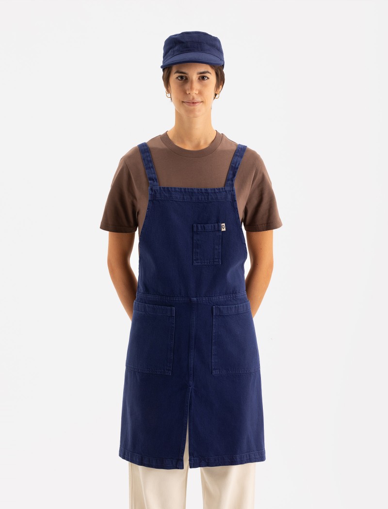 Tone Long Klein Apron Bakery | QOOQER Tone Long Schürze - Blau Klein