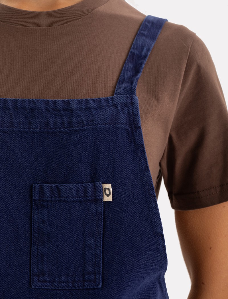 Tone Long Klein Apron Top Detail | QOOQER Tone Long Schürze - Blau Klein