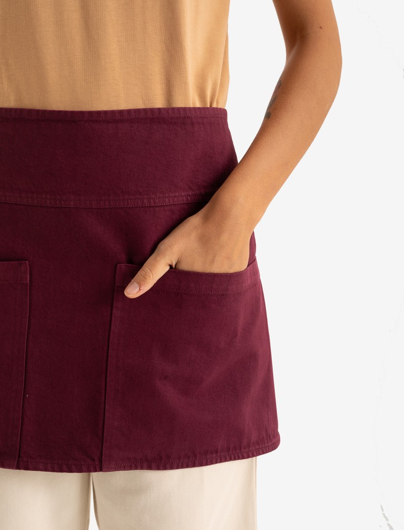 raw granate Delantal Tone Short Claret