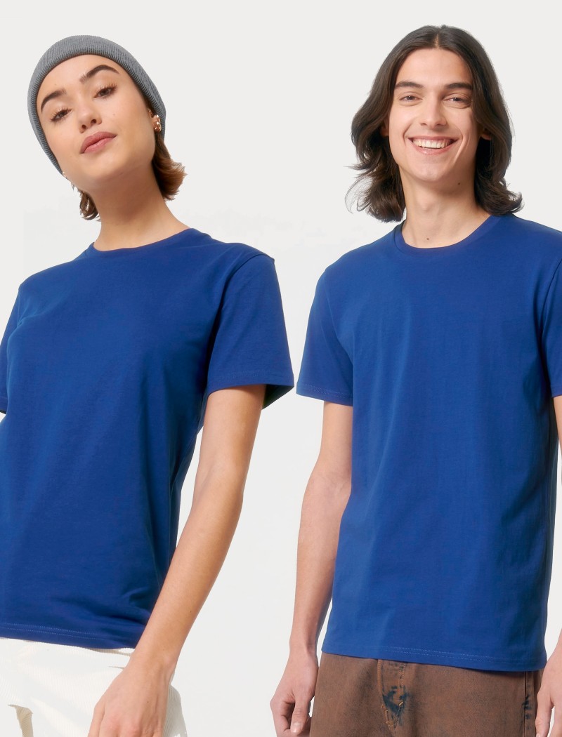 Leuchtend blaues T-shirt Leuchtend blaues T-shirt für Frauen