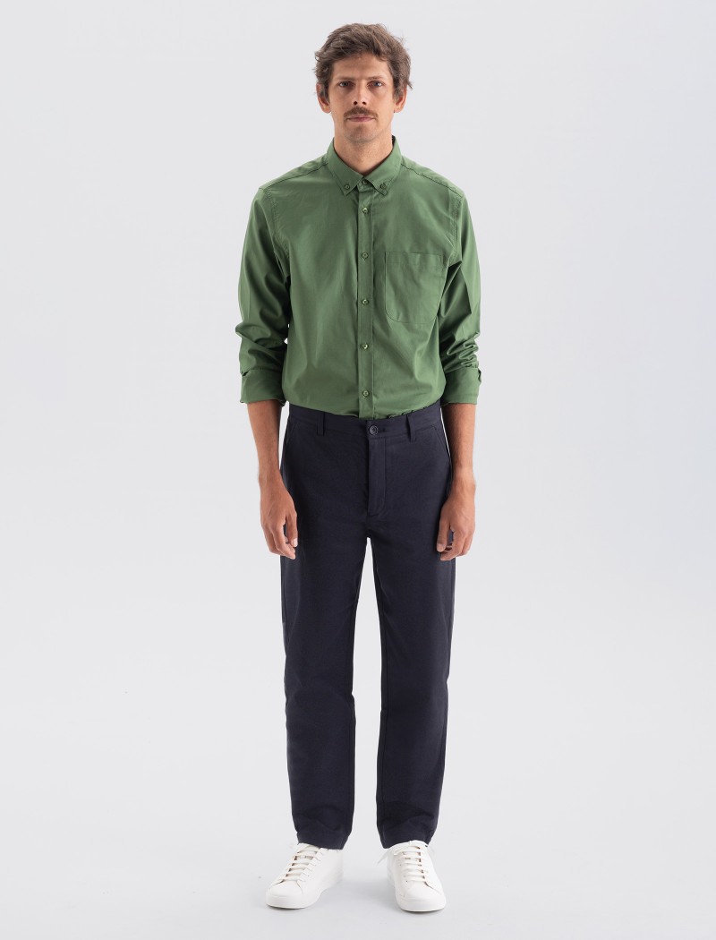 Pantaloni Chino Uomo Navy Pantaloni Chino Uomo Navy